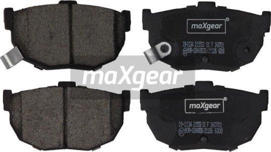 Maxgear 19-1134 - Тормозные колодки, дисковые, комплект parts5.com