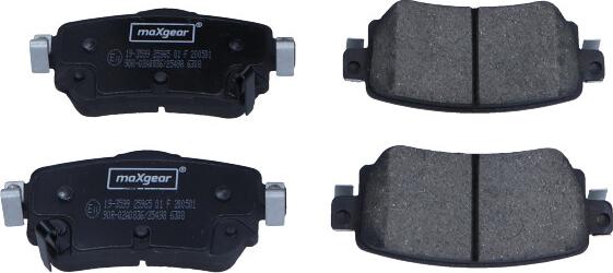 Maxgear 19-3599 - Brake Pad Set, disc brake parts5.com