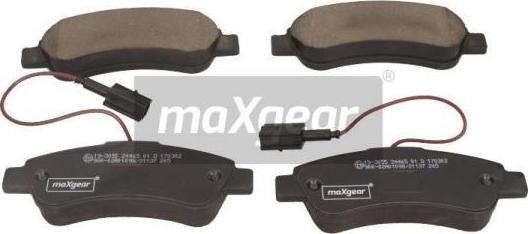 Maxgear 19-3055 - Тормозные колодки, дисковые, комплект parts5.com