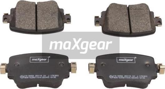 Maxgear 19-3058 - Тормозные колодки, дисковые, комплект parts5.com