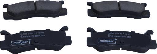 Maxgear 19-3066 - Тормозные колодки, дисковые, комплект parts5.com