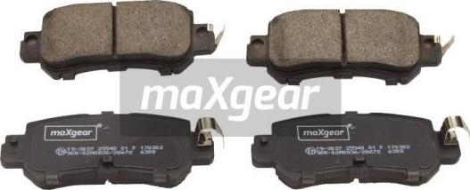 Maxgear 19-3037 - Тормозные колодки, дисковые, комплект parts5.com