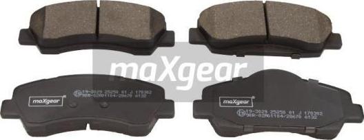 Maxgear 19-3029 - Тормозные колодки, дисковые, комплект parts5.com