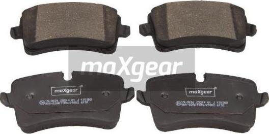 Maxgear 19-3026 - Тормозные колодки, дисковые, комплект parts5.com