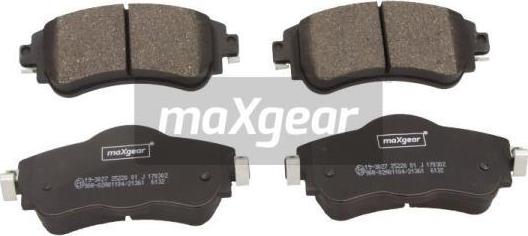 Maxgear 19-3027 - Тормозные колодки, дисковые, комплект parts5.com