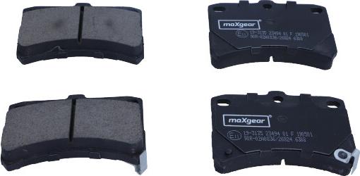 Maxgear 19-3135 - Тормозные колодки, дисковые, комплект parts5.com