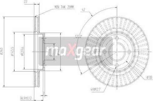 Maxgear 19-3218 - Тормозной диск parts5.com