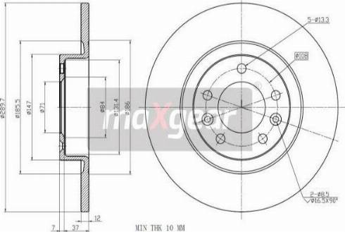 Maxgear 19-3220 - Тормозной диск parts5.com