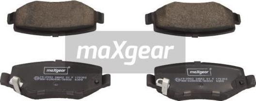 Maxgear 19-2993 - Тормозные колодки, дисковые, комплект parts5.com