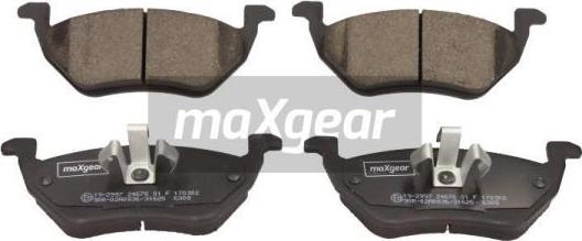 Maxgear 19-2997 - Тормозные колодки, дисковые, комплект parts5.com