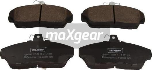 Maxgear 19-2940 - Тормозные колодки, дисковые, комплект parts5.com