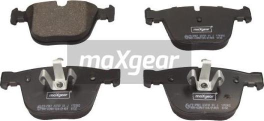 Maxgear 19-2961 - Тормозные колодки, дисковые, комплект parts5.com