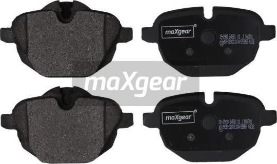 Maxgear 19-2900 - Тормозные колодки, дисковые, комплект parts5.com