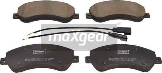 Maxgear 19-2989 - Тормозные колодки, дисковые, комплект parts5.com