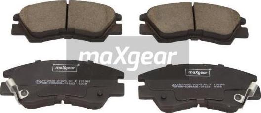 Maxgear 19-2938 - Тормозные колодки, дисковые, комплект parts5.com