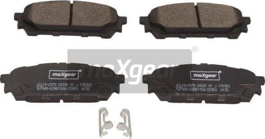 Maxgear 19-2979 - Тормозные колодки, дисковые, комплект parts5.com