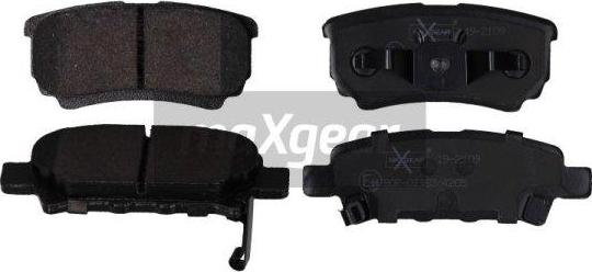 Maxgear 19-2109 - Тормозные колодки, дисковые, комплект parts5.com