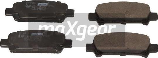 Maxgear 19-2116 - Тормозные колодки, дисковые, комплект parts5.com