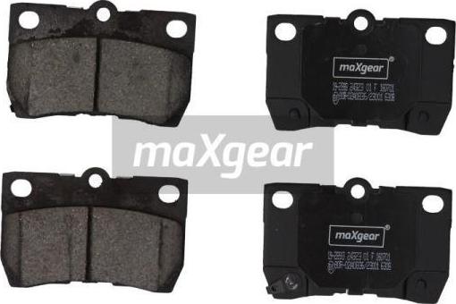 Maxgear 19-2893 - Тормозные колодки, дисковые, комплект parts5.com