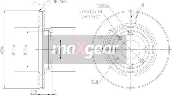 Maxgear 19-2376MAX - Тормозной диск parts5.com