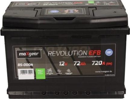 Maxgear 85-0004 - Стартерная аккумуляторная батарея, АКБ parts5.com