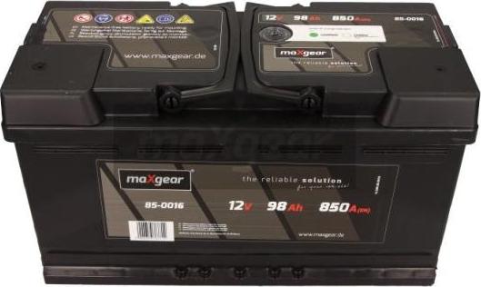 Maxgear 85-0016 - Batería de arranque parts5.com