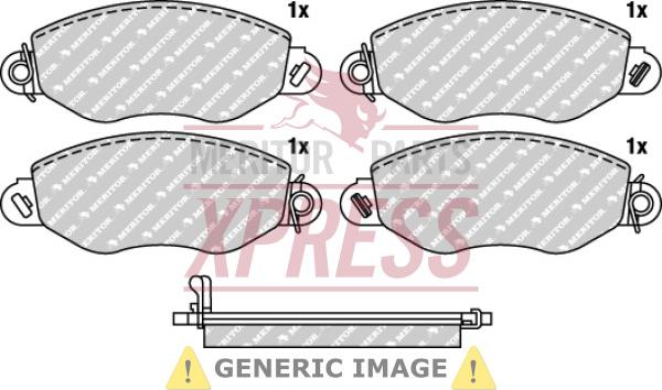 Meritor MDP1405 - Тормозные колодки, дисковые, комплект parts5.com