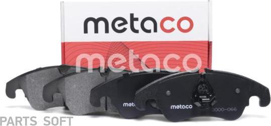 METACO 3000-066 - Тормозные колодки, дисковые, комплект parts5.com