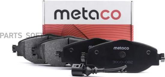 METACO 3000-082 - Тормозные колодки, дисковые, комплект parts5.com