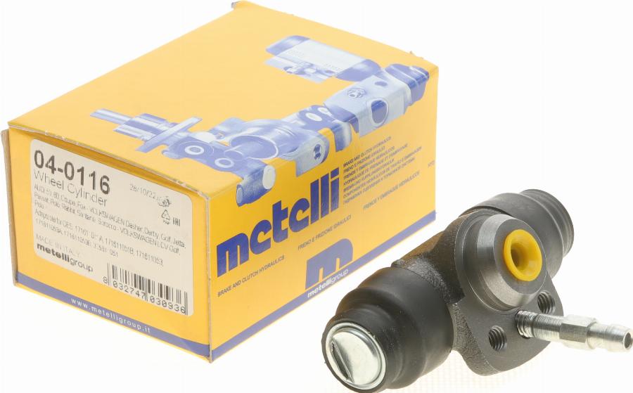 Metelli 04-0116 - Колесный тормозной цилиндр parts5.com