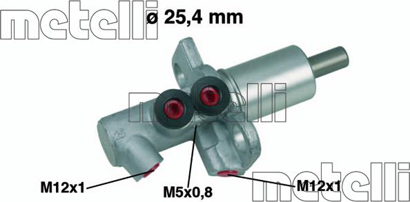 Metelli 05-0458 - Главный тормозной цилиндр parts5.com