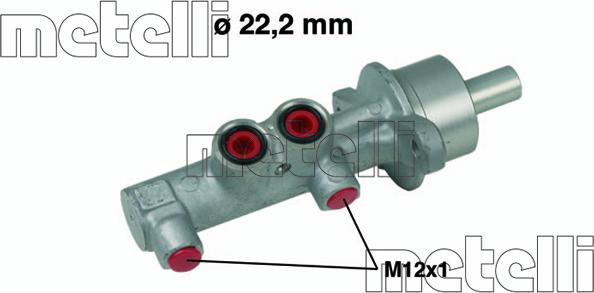 Metelli 05-0540 - Главный тормозной цилиндр parts5.com