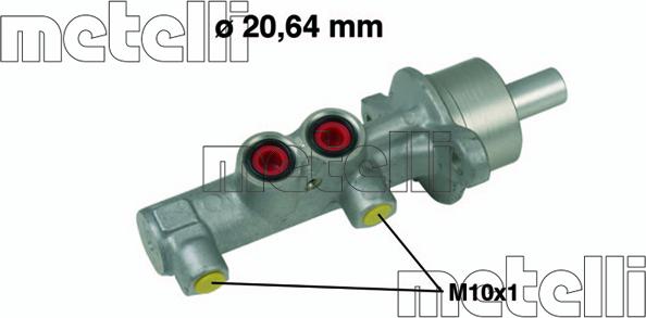 Metelli 05-0538 - Главный тормозной цилиндр parts5.com