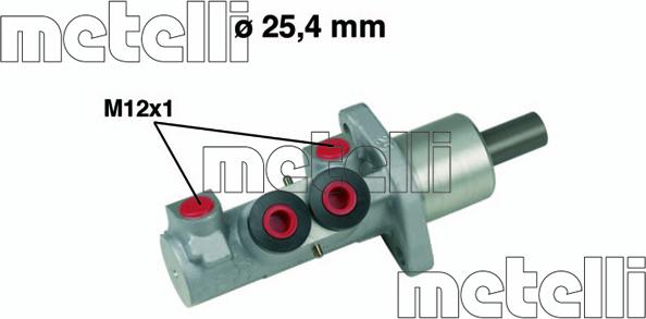 Metelli 05-0606 - Главный тормозной цилиндр parts5.com