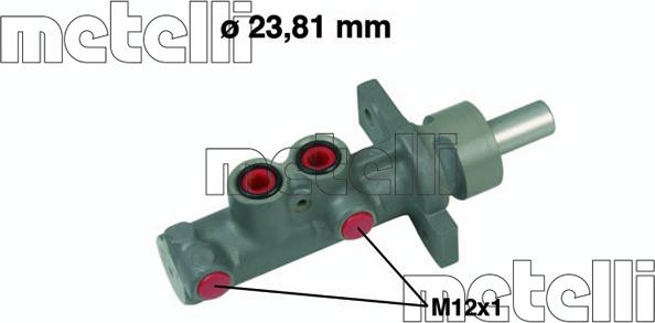 Metelli 05-0635 - Главный тормозной цилиндр parts5.com