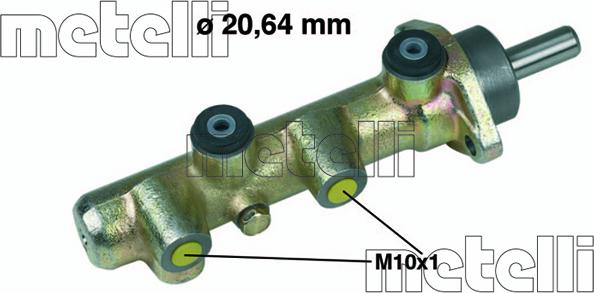 Metelli 05-0092 - Главный тормозной цилиндр parts5.com