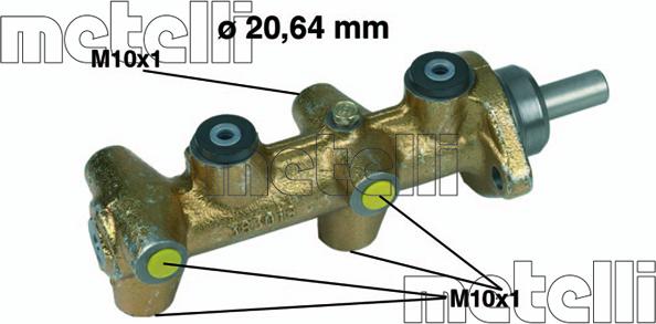 Metelli 05-0040 - Главный тормозной цилиндр parts5.com