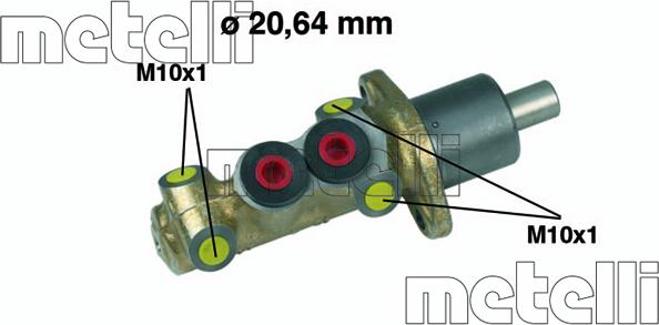 Metelli 05-0059 - Главный тормозной цилиндр parts5.com