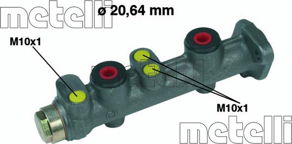 Metelli 05-0066 - Главный тормозной цилиндр parts5.com