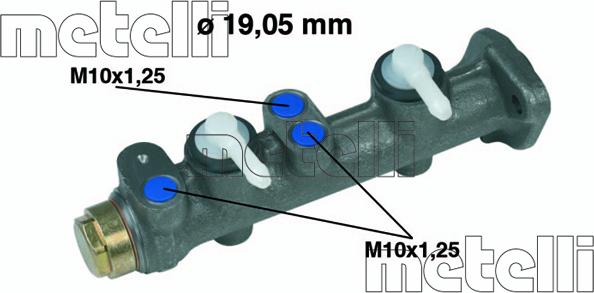 Metelli 05-0021 - Главный тормозной цилиндр parts5.com