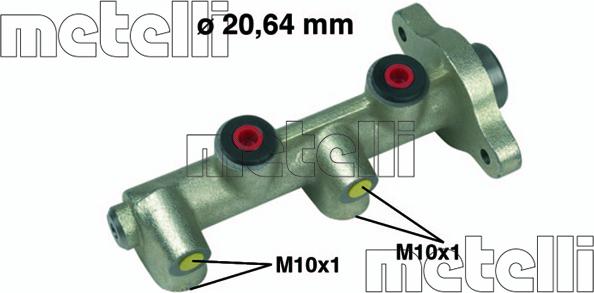 Metelli 05-0118 - Главный тормозной цилиндр parts5.com