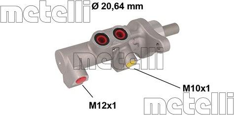 Metelli 05-0846 - Главный тормозной цилиндр parts5.com