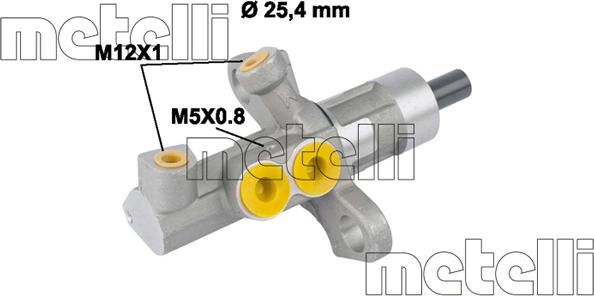 Metelli 05-0811 - Главный тормозной цилиндр parts5.com