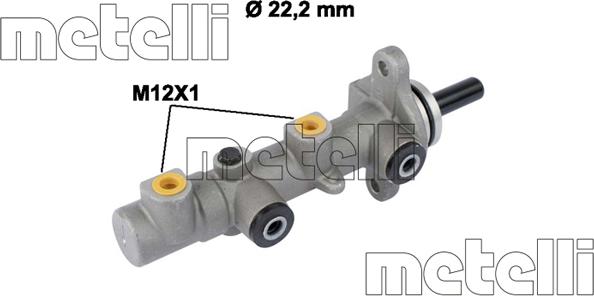 Metelli 05-0825 - Главный тормозной цилиндр parts5.com