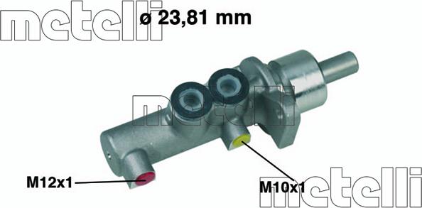 Metelli 05-0378 - Главный тормозной цилиндр parts5.com