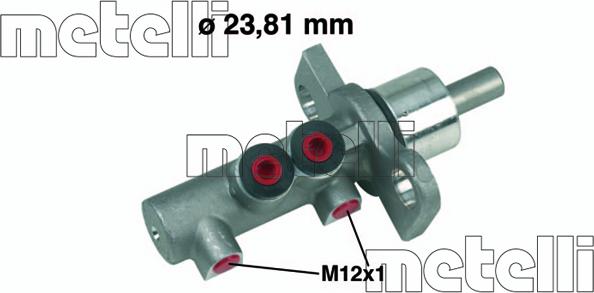 Metelli 05-0260 - Главный тормозной цилиндр parts5.com