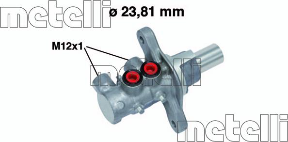 Metelli 05-0700 - Главный тормозной цилиндр parts5.com