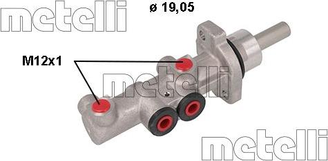 Metelli 05-1117 - Главный тормозной цилиндр parts5.com