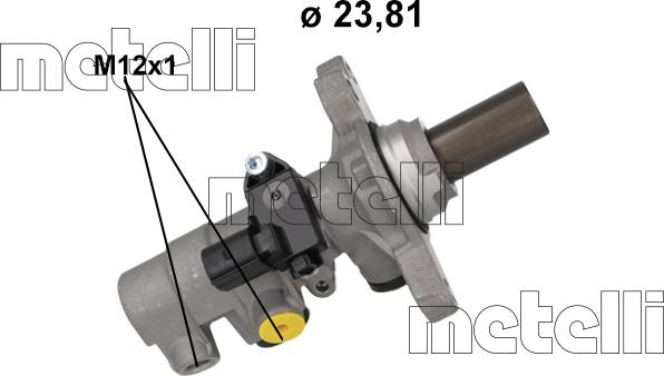 Metelli 05-1216 - Главный тормозной цилиндр parts5.com