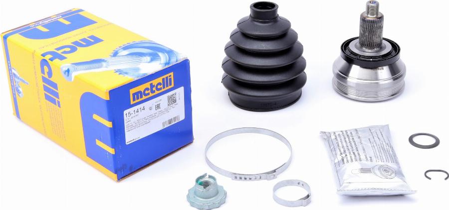 Metelli 15-1414 - Шарнирный комплект, ШРУС, приводной вал parts5.com